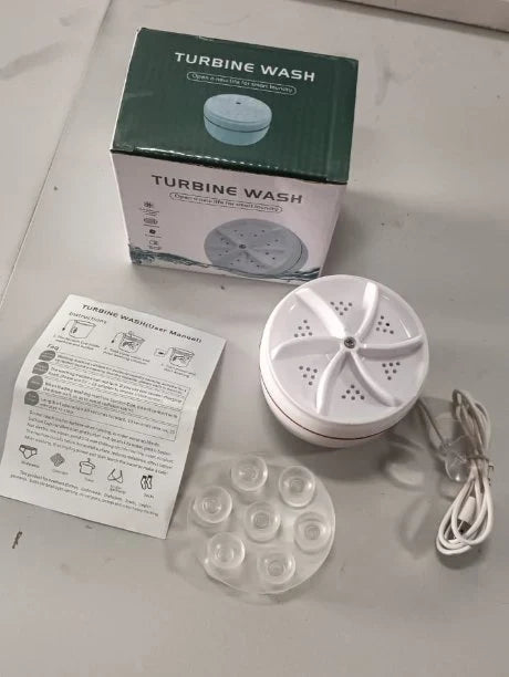 Mini Washing Machine Portable Ultrasonic Turbine Washer