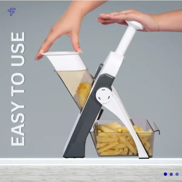 5 In 1 Mandoline Vegetable Slicer Food Chopper, Vegetable Cutter, Quick Fruit Dicer High Quality (random Color)